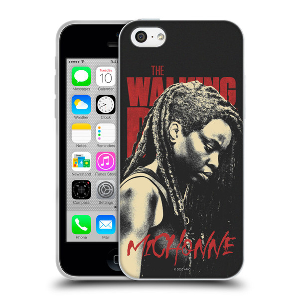 AMC The Walking Dead Season 10 Character Portraits Michonne Soft Gel Case for Apple iPhone 5c