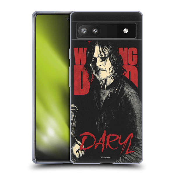 AMC The Walking Dead Season 10 Character Portraits Daryl Soft Gel Case for Google Pixel 6a