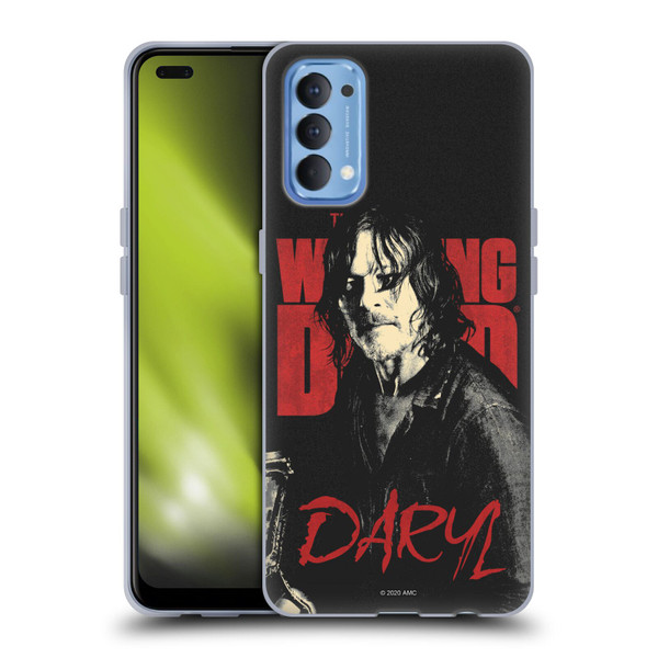 AMC The Walking Dead Season 10 Character Portraits Daryl Soft Gel Case for OPPO Reno 4 5G