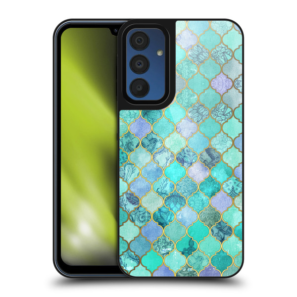 Micklyn Le Feuvre Moroccan Mint Green Gel Armour Case For Samsung Galaxy A15