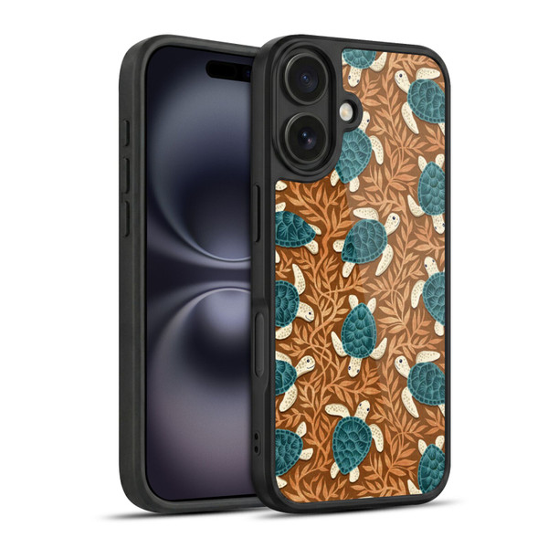Micklyn Le Feuvre Flora And Fauna Tiny Turtle Treasures Gel Armour Case For Apple iPhone 16