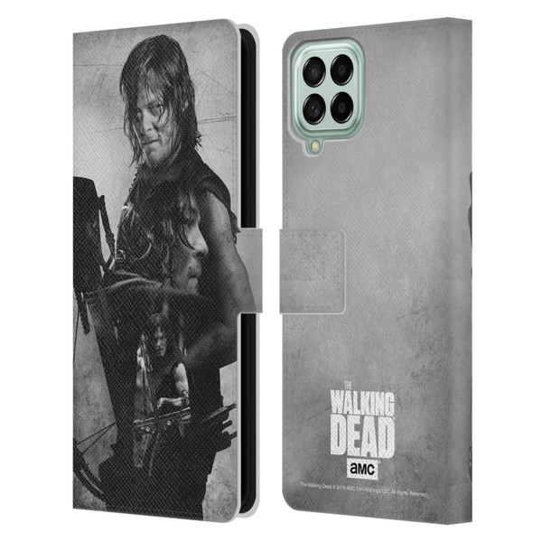 AMC The Walking Dead Double Exposure Daryl Leather Book Wallet Case Cover For Samsung Galaxy M33 (2022)