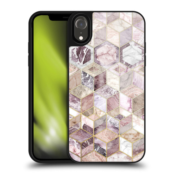 Micklyn Le Feuvre Marble Patterns Blush Quartz Honeycomb Gel Armour Case For Apple iPhone XR