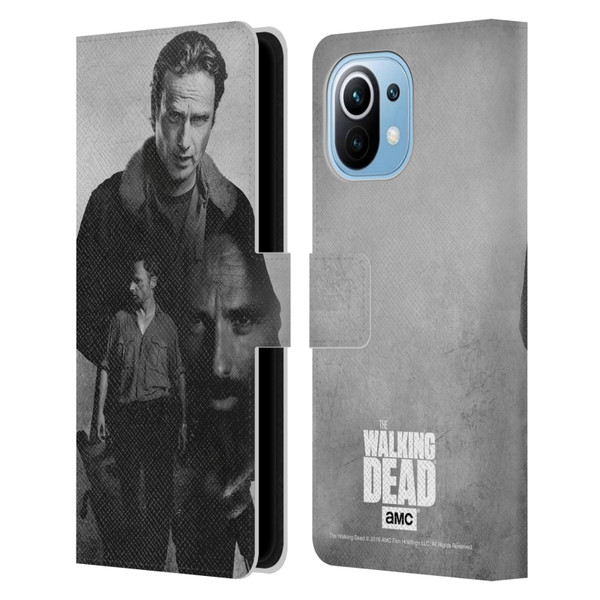 AMC The Walking Dead Double Exposure Rick Leather Book Wallet Case Cover For Xiaomi Mi 11