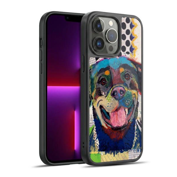 Michel Keck Dogs Rottweiler Gel Armour Case For Apple iPhone 13 Pro Max
