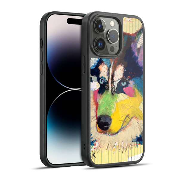 Michel Keck Dogs Husky Gel Armour Case For Apple iPhone 14 Pro Max