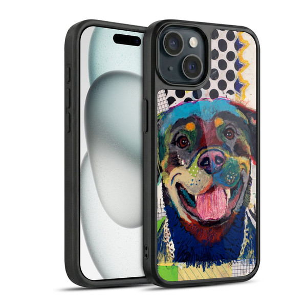 Michel Keck Dogs Rottweiler Gel Armour Case For Apple iPhone 15