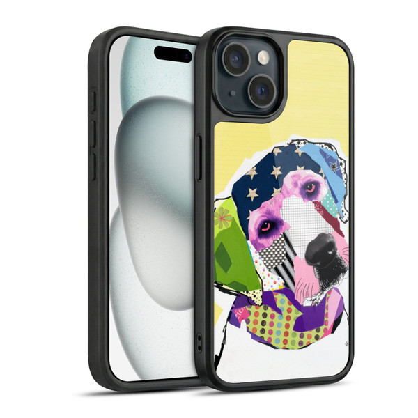 Michel Keck Dogs Yellow Lab Gel Armour Case For Apple iPhone 15