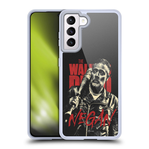 AMC The Walking Dead Season 10 Character Portraits Negan Soft Gel Case for Samsung Galaxy S21 5G
