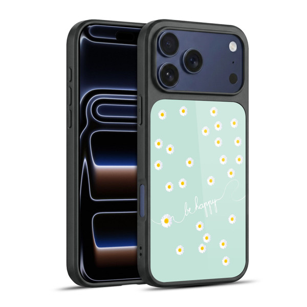 Monika Strigel Happy Daisy Mint Gel Armour Case For Apple iPhone 17 Pro Max