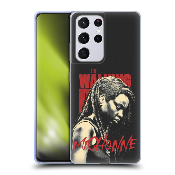 AMC The Walking Dead Season 10 Character Portraits Michonne Soft Gel Case for Samsung Galaxy S21 Ultra 5G