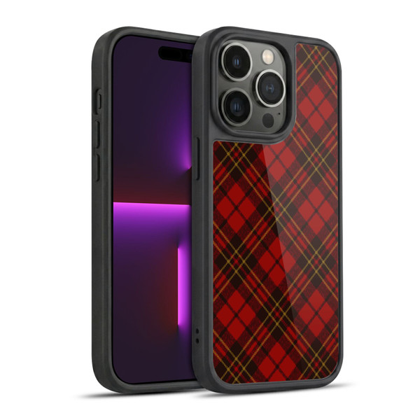 PLdesign Christmas Red Tartan Gel Armour Case For Apple iPhone 14 Pro