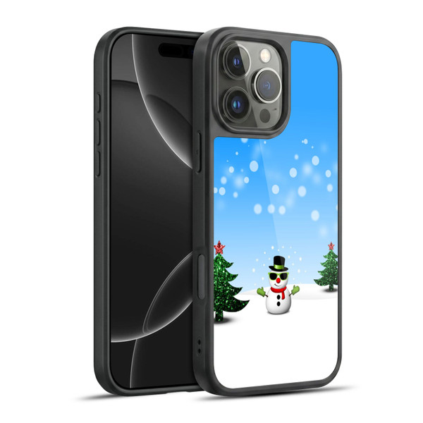 PLdesign Christmas Cool Snowman Gel Armour Case For Apple iPhone 16 Pro Max