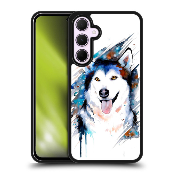 Pixie Cold Animals Husky Gel Armour Case For Samsung Galaxy A35 5G