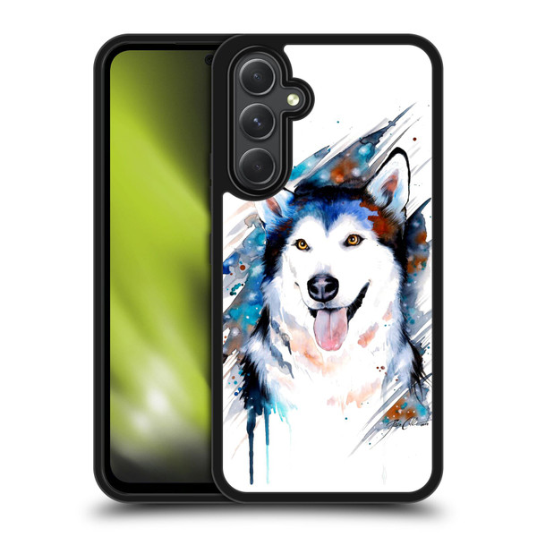 Pixie Cold Animals Husky Gel Armour Case For Samsung Galaxy A54 5G