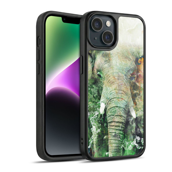 Riza Peker Animals Elephant Gel Armour Case For Apple iPhone 14