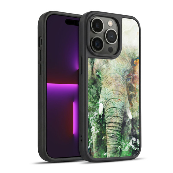 Riza Peker Animals Elephant Gel Armour Case For Apple iPhone 14 Pro