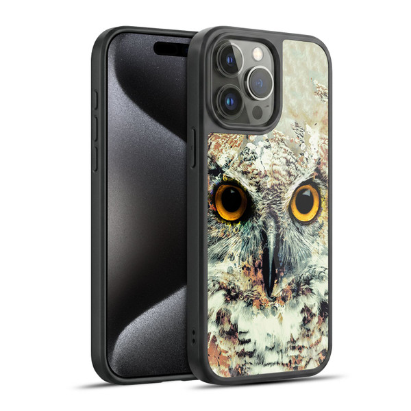 Riza Peker Animals Owl II Gel Armour Case For Apple iPhone 15 Pro Max