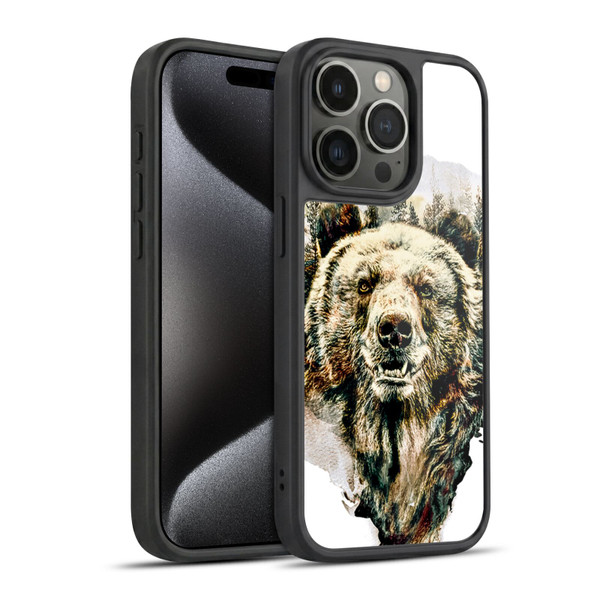 Riza Peker Animals Bear Gel Armour Case For Apple iPhone 15 Pro