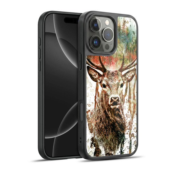 Riza Peker Animals Deer Gel Armour Case For Apple iPhone 16 Pro Max