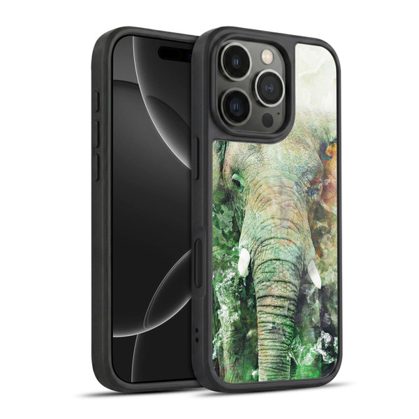 Riza Peker Animals Elephant Gel Armour Case For Apple iPhone 16 Pro