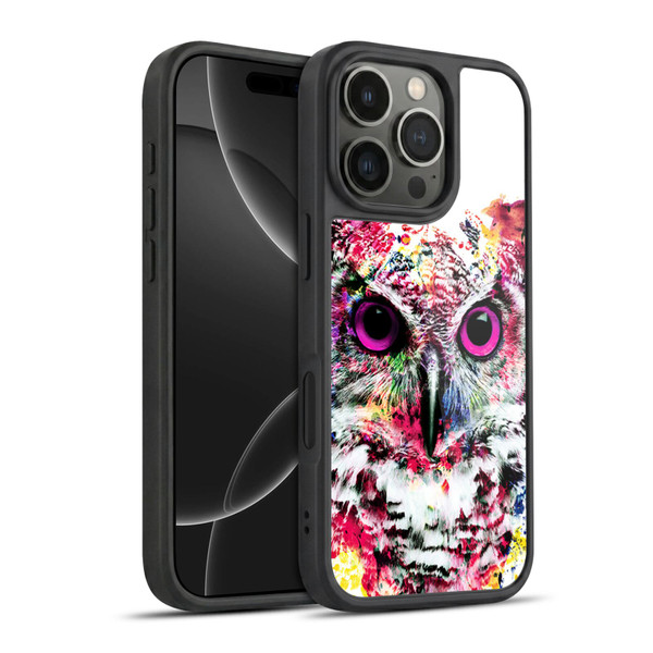 Riza Peker Animals Owl Gel Armour Case For Apple iPhone 16 Pro