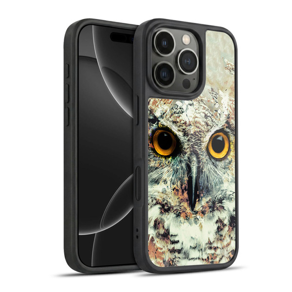Riza Peker Animals Owl II Gel Armour Case For Apple iPhone 16 Pro