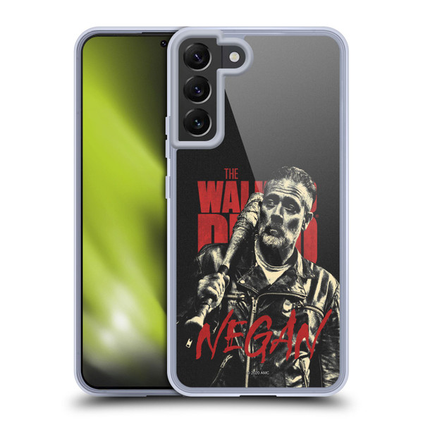 AMC The Walking Dead Season 10 Character Portraits Negan Soft Gel Case for Samsung Galaxy S22+ 5G
