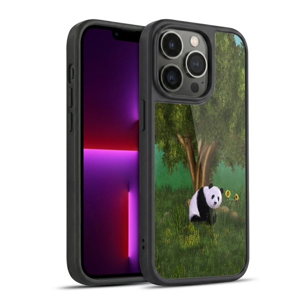 Simone Gatterwe Nature Portraits Cute Panda Gel Armour Case For Apple iPhone 13 Pro