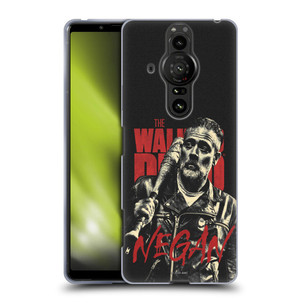 AMC The Walking Dead Season 10 Character Portraits Negan Soft Gel Case for Sony Xperia Pro-I