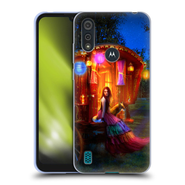 Aimee Stewart Fantasy Wanderlust Soft Gel Case for Motorola Moto E6s (2020)