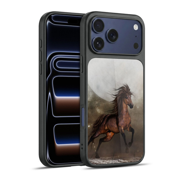 Simone Gatterwe Horses Brown Gel Armour Case For Apple iPhone 17 Pro Max