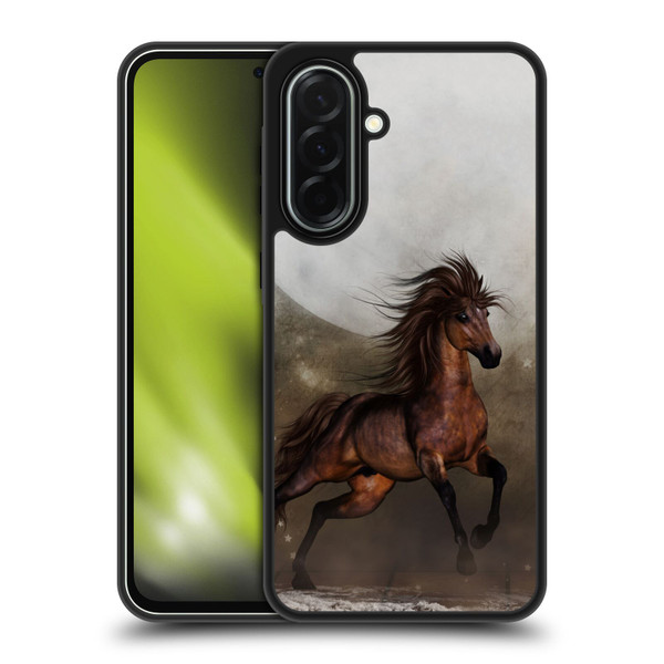 Simone Gatterwe Horses Brown Gel Armour Case For Samsung Galaxy A36 5G