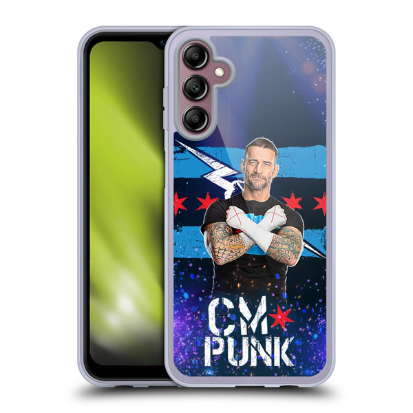 WWE CM Punk Portrait Soft Gel Case for Samsung Galaxy A14 5G