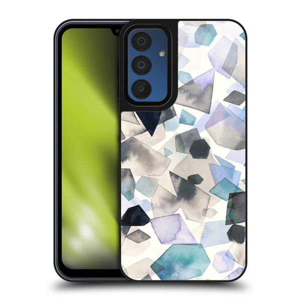 Ninola Pattern Abstract Crystals Blue Gel Armour Case For Samsung Galaxy A15