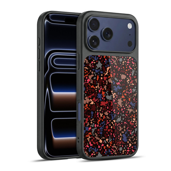 Ninola Patterns Dark Colourful Splatter Drops Gel Armour Case For Apple iPhone 17 Pro Max