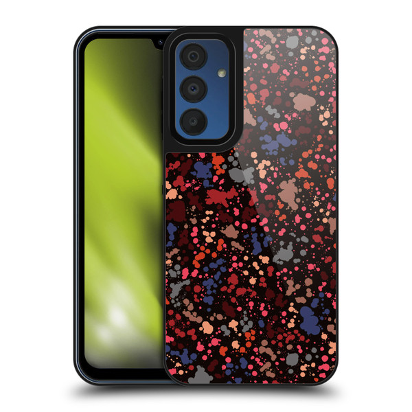 Ninola Patterns Dark Colourful Splatter Drops Gel Armour Case For Samsung Galaxy A15