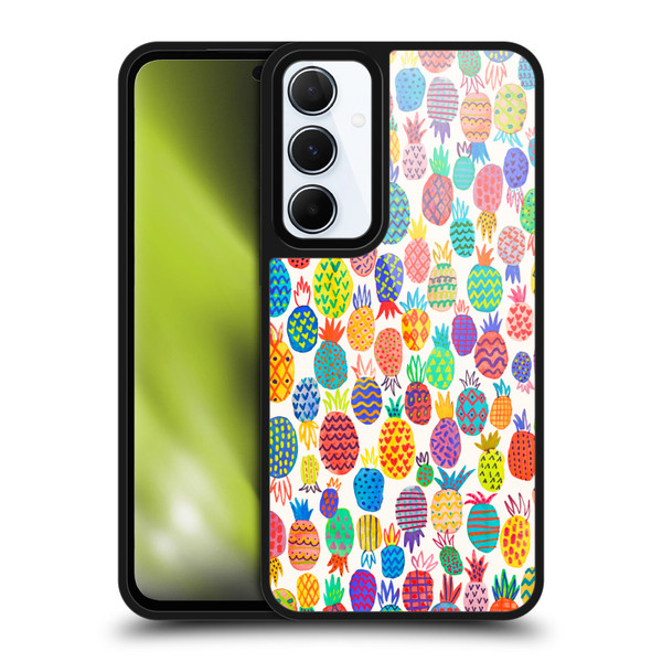Ninola Patterns Cute Pineapples Gel Armour Case For Samsung Galaxy A55 5G