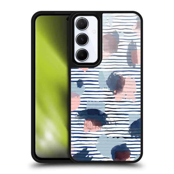 Ninola Patterns Graphic Thoughts Dots Blue Gel Armour Case For Samsung Galaxy A55 5G