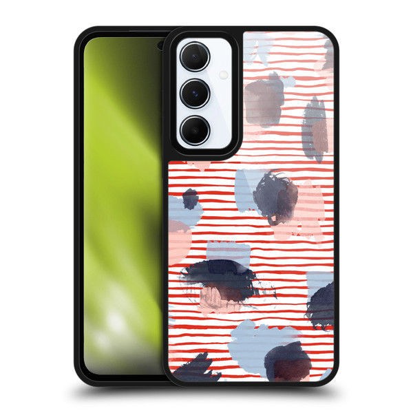 Ninola Patterns Graphic Thoughts Dots Red Gel Armour Case For Samsung Galaxy A55 5G