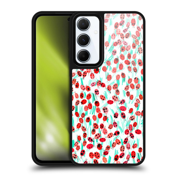 Ninola Patterns Ladybugs On Grass Gel Armour Case For Samsung Galaxy A55 5G