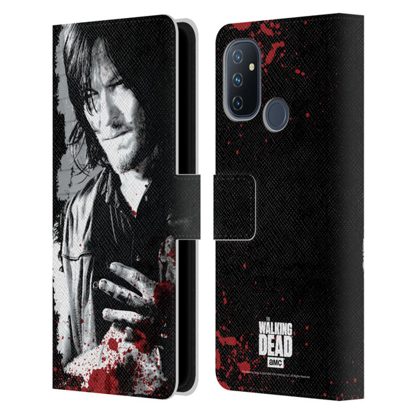 AMC The Walking Dead Gore Wounded Hand Leather Book Wallet Case Cover For OnePlus Nord N100