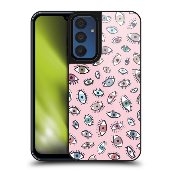 Ninola Patterns 4 Eyes Pink Gel Armour Case For Samsung Galaxy A15