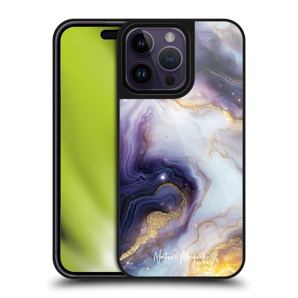Nature Magick Plum Marble Lucent Gel Armour Case For Apple iPhone 14 Pro Max