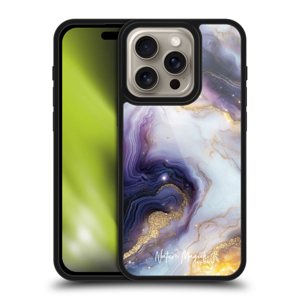 Nature Magick Plum Marble Lucent Gel Armour Case For Apple iPhone 16 Pro