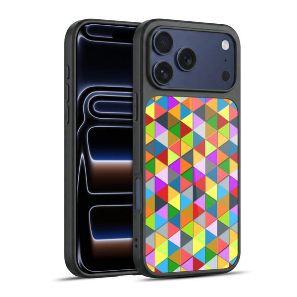 PLdesign Geometric Colourful Triangle Gel Armour Case For Apple iPhone 17 Pro Max