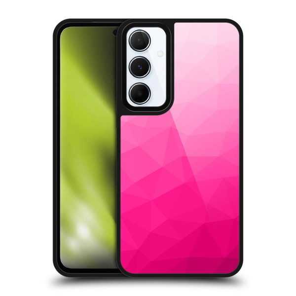 PLdesign Geometric Patterns Hot Pink Gradient Mesh Gel Armour Case For Samsung Galaxy A55 5G