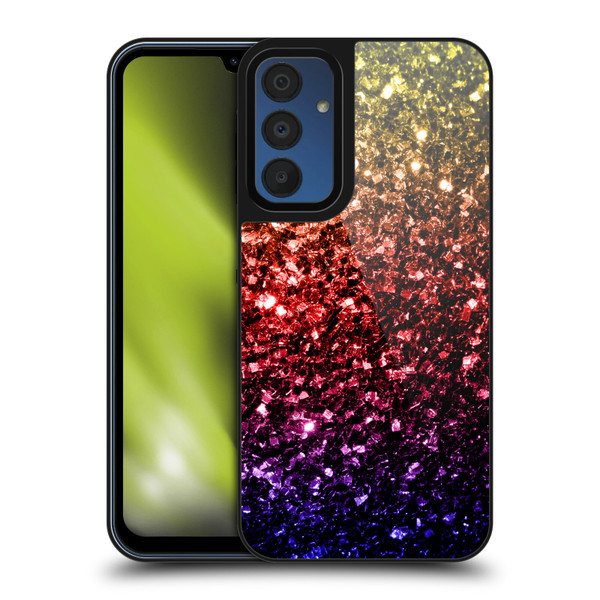 PLdesign Glitter Sparkles Rainbow Gel Armour Case For Samsung Galaxy A15