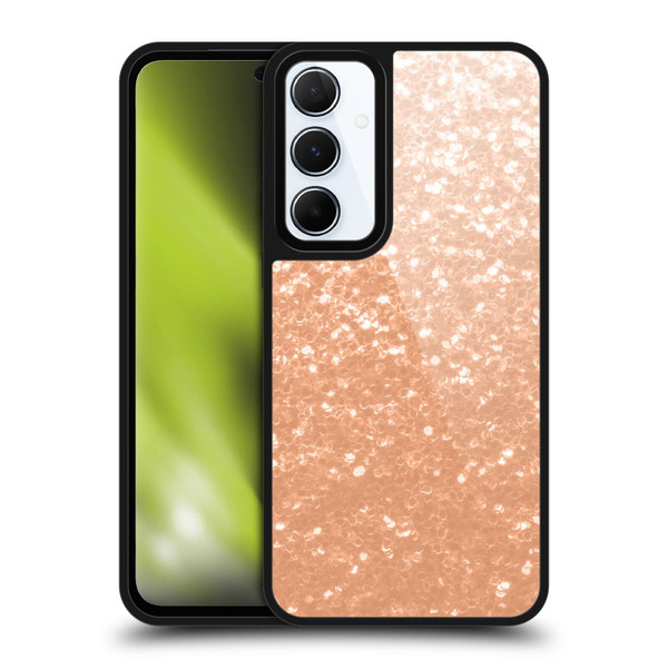 PLdesign Sparkle Prints Peach Gel Armour Case For Samsung Galaxy A55 5G