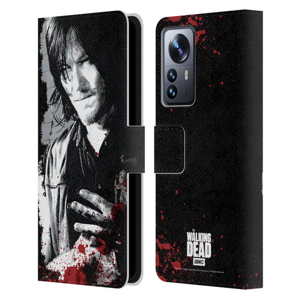 AMC The Walking Dead Gore Wounded Hand Leather Book Wallet Case Cover For Xiaomi 12 Pro